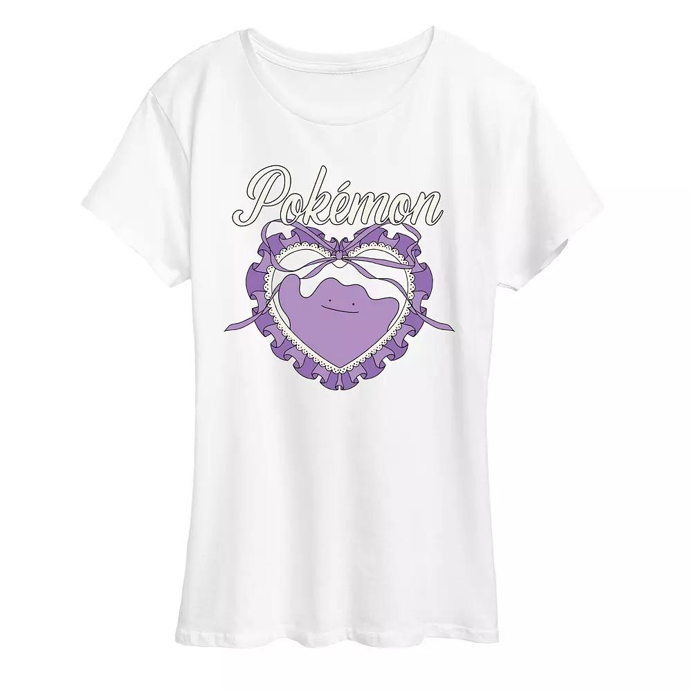 Women's Pokémon Ditto Coquette Graphic Tee,  Product Image