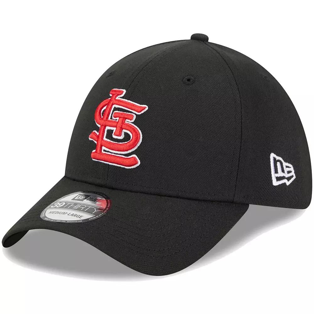 Men's New Era Black St. Louis Cardinals Logo 39THIRTY Flex Hat,  Product Image