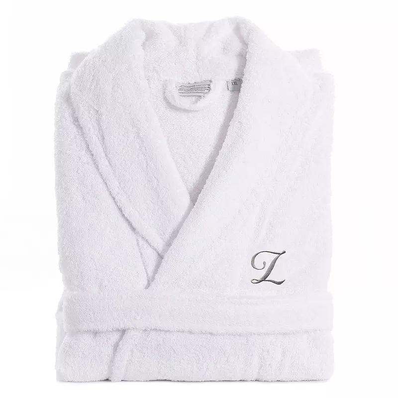 Linum Home Textiles Turkish Cotton Personalized Unisex Tie Front Terry Bathrobe, Adult Unisex,  Product Image