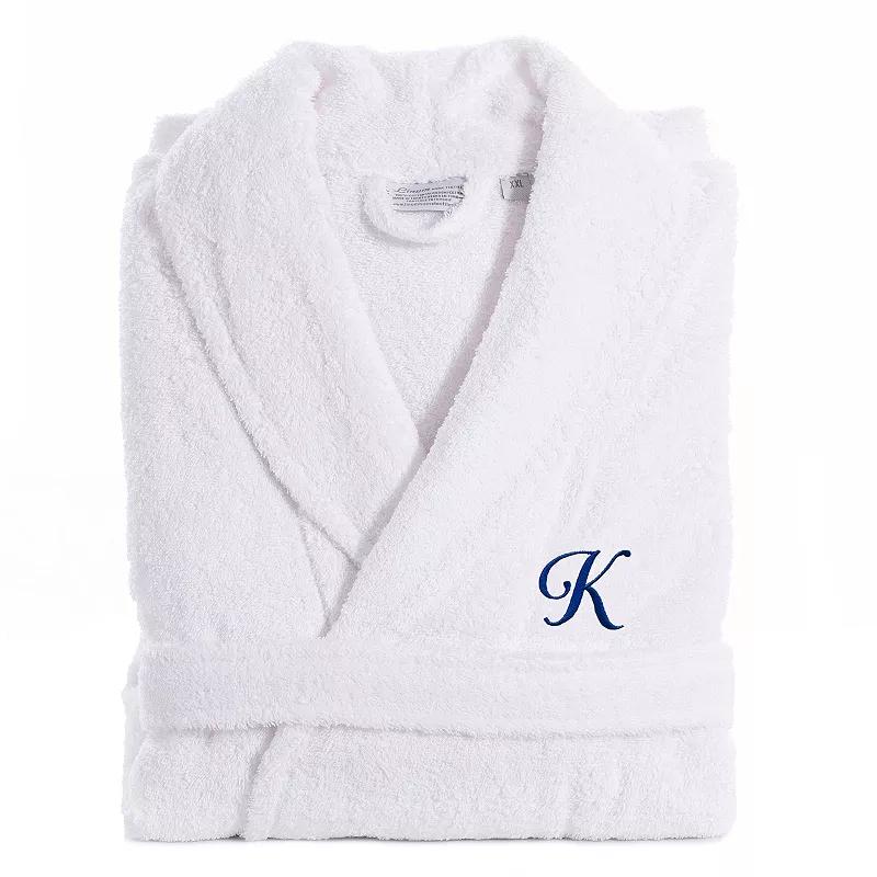 Linum Home Textiles Turkish Cotton Personalized Unisex Tie Front Terry Bathrobe, Adult Unisex,  Product Image