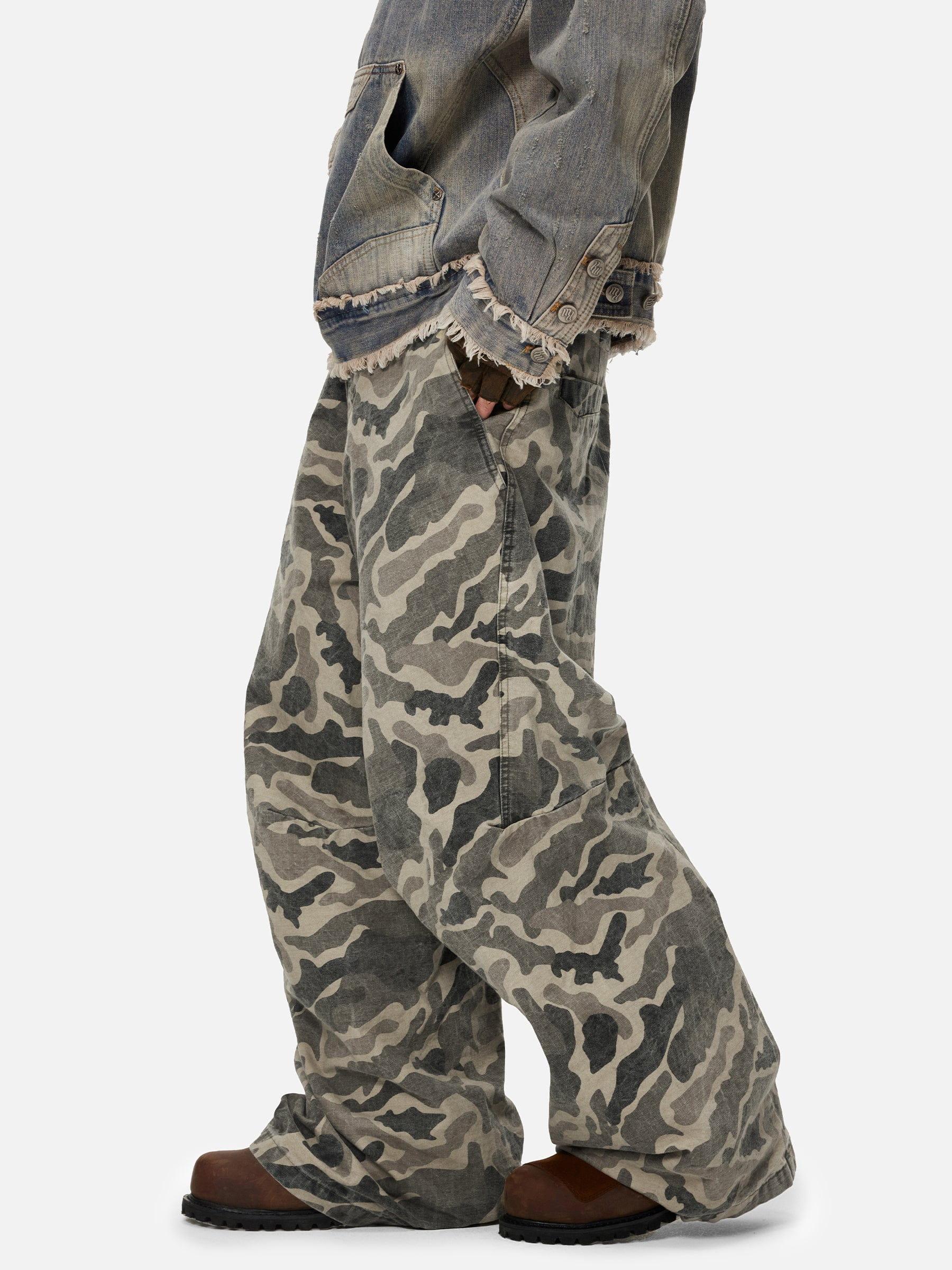 Aelfric Eden Pleated Camo Jeans Product Image