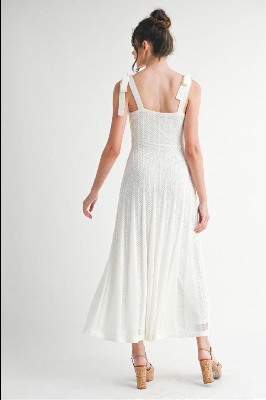 Flared Crochet Dress Product Image