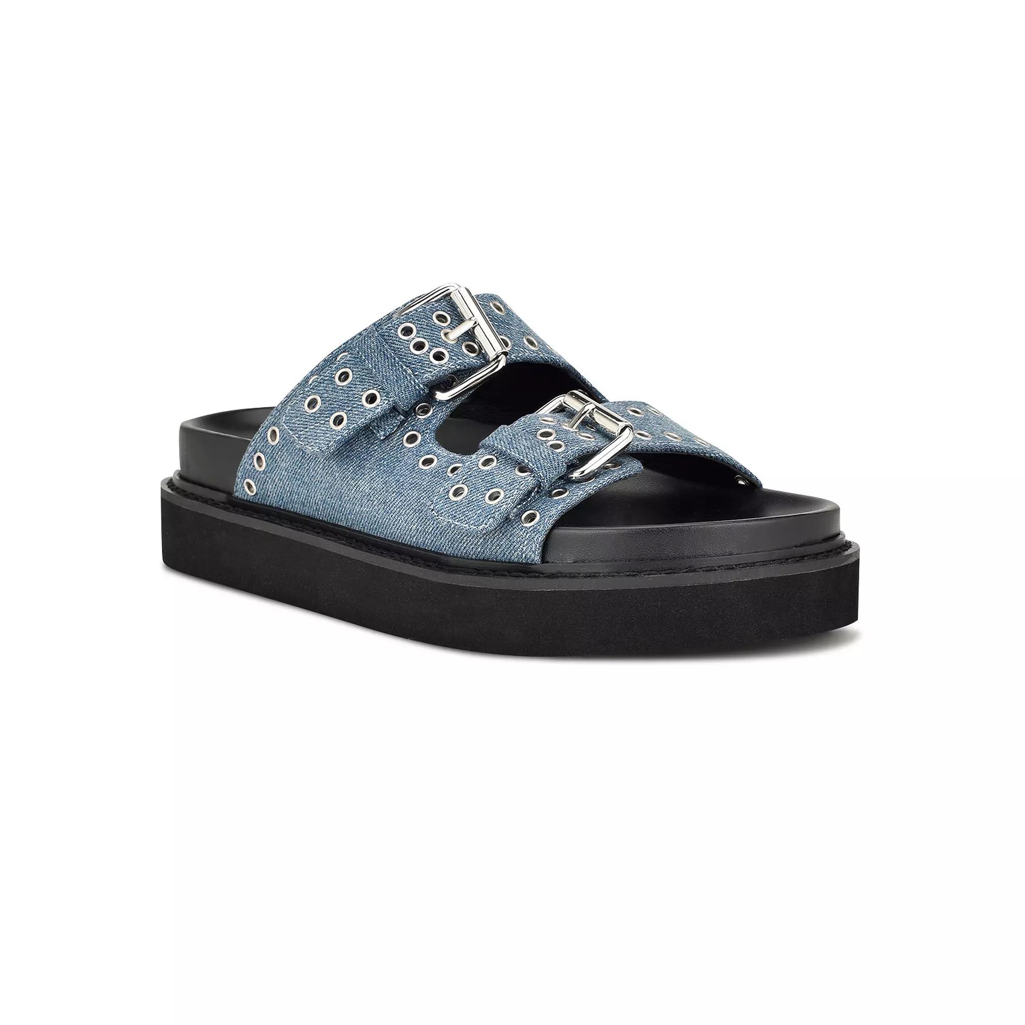 Nine West Eleny Women's Strappy Slip-on Sandals,  Product Image