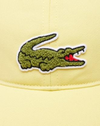 Crocodile Badge Cotton Twill Cap Product Image