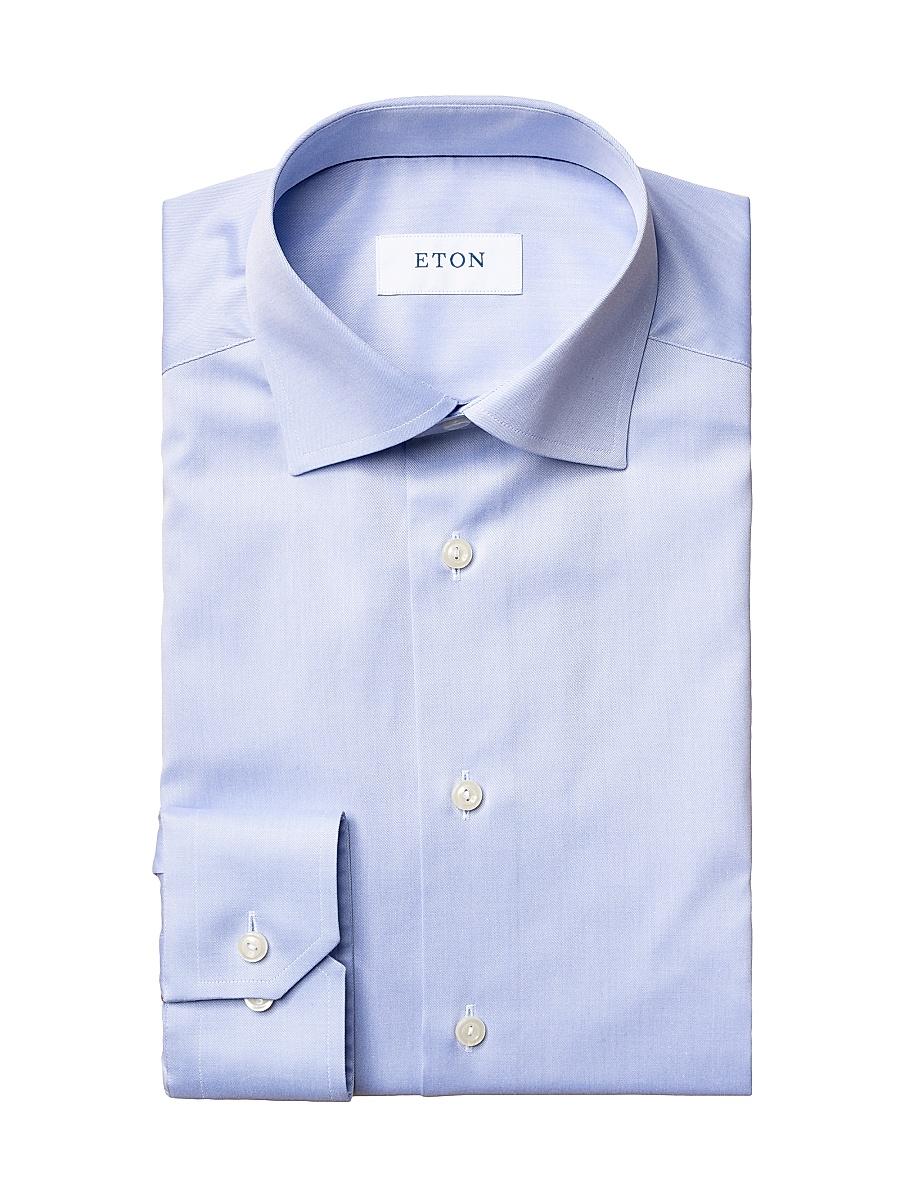 Mens Contemporary-Fit Twill Dress Shirt Product Image