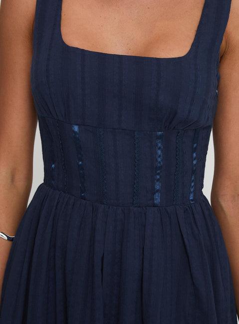 Lorinda Maxi Dress Navy Product Image