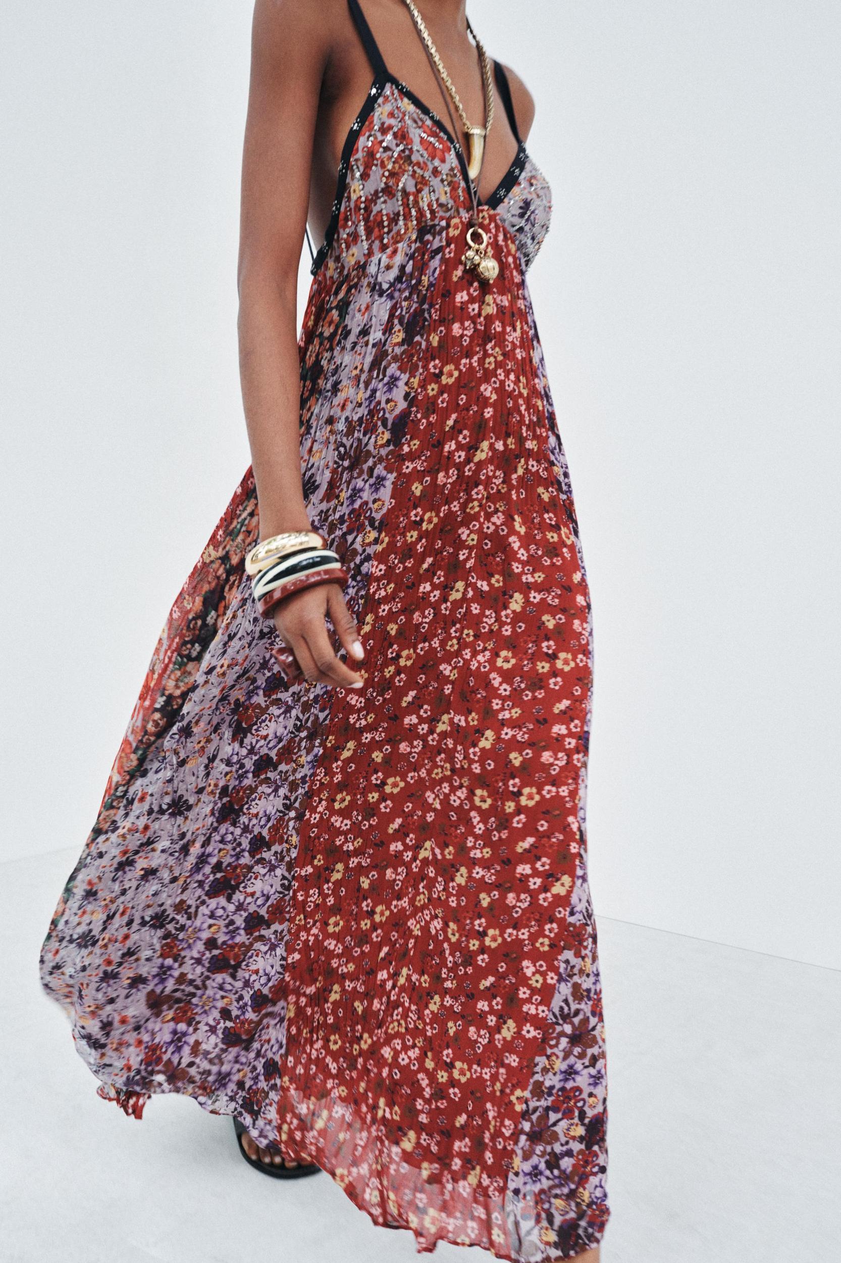 FLORAL PRINT DRESS ZW COLLECTION Product Image