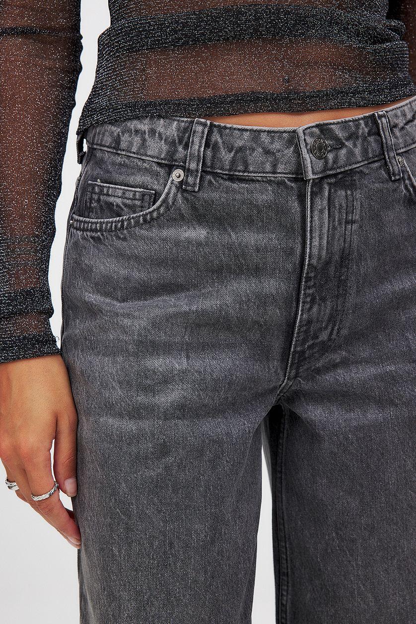 High Waist Coated Denim Product Image