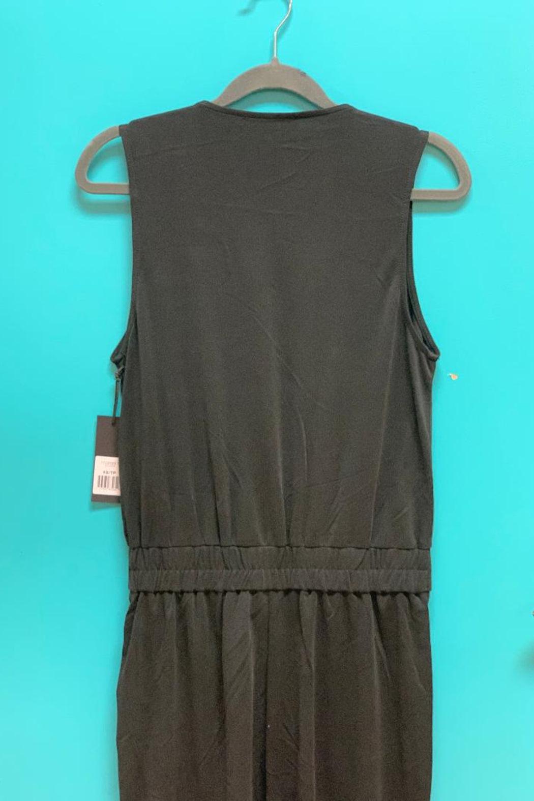 Sleeveless Banded Waist Wrap Jumpsuit Product Image