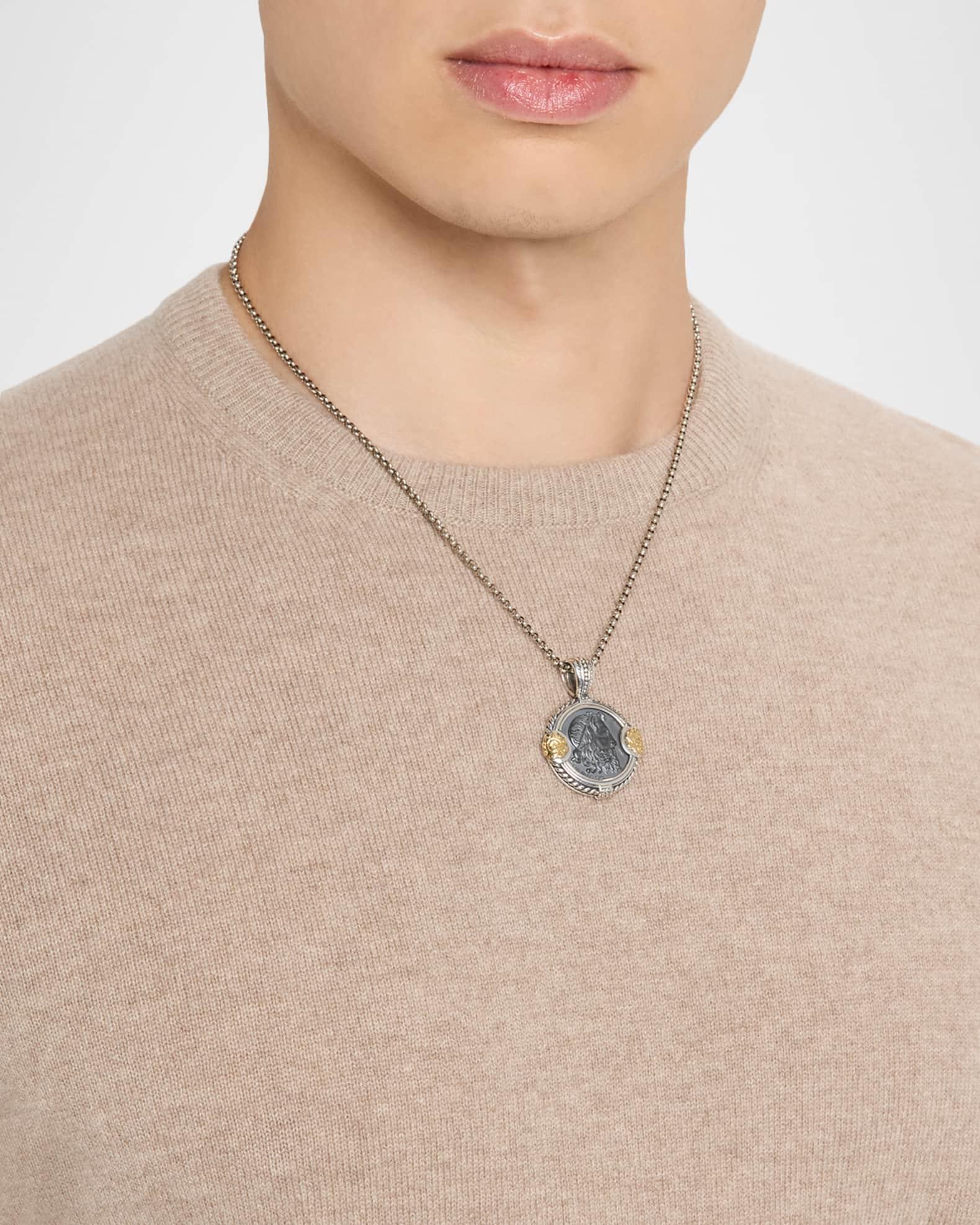 Men's Hydra Hematite Coin Pendant Product Image