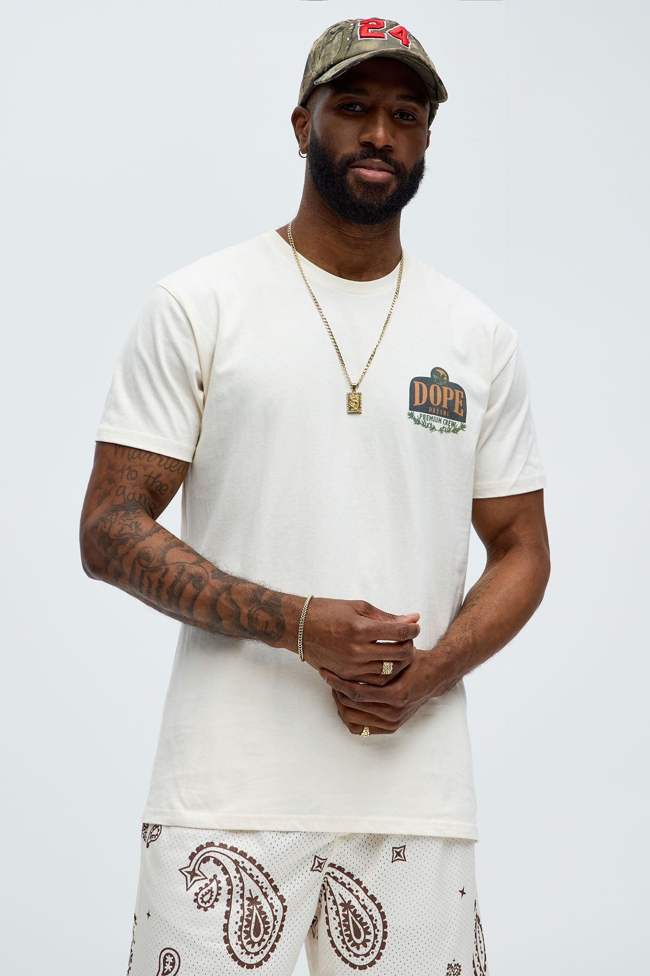 Dope Dreams Grand Scheme Short Sleeve Tee - Off White Male Product Image