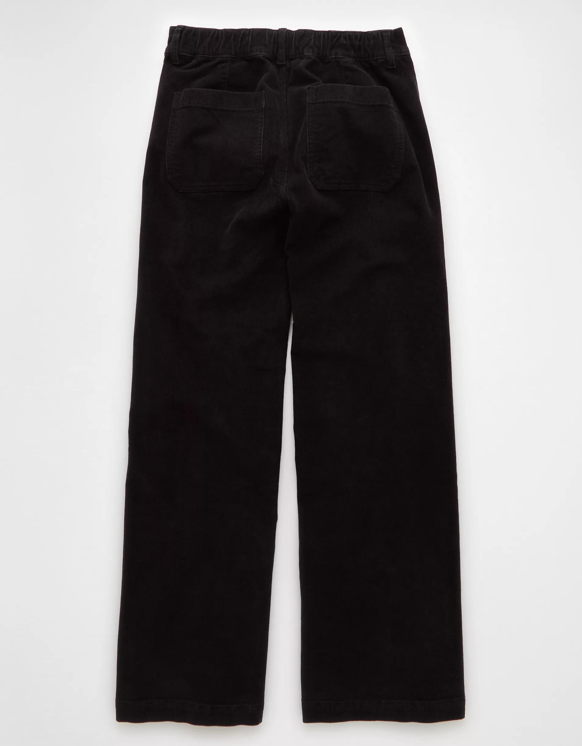 AE Stretch Corduroy Low-Rise Baggy Wide-Leg Pant Product Image