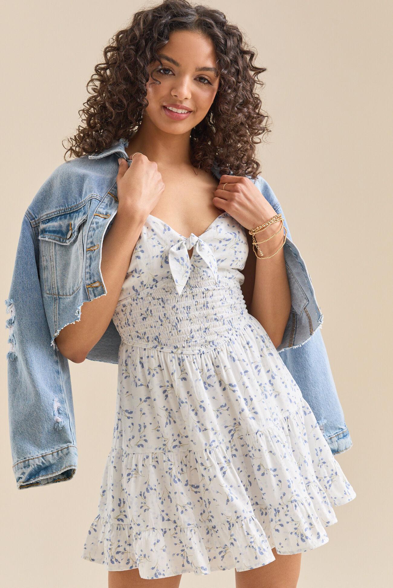 Jade Floral Mini Dress Product Image