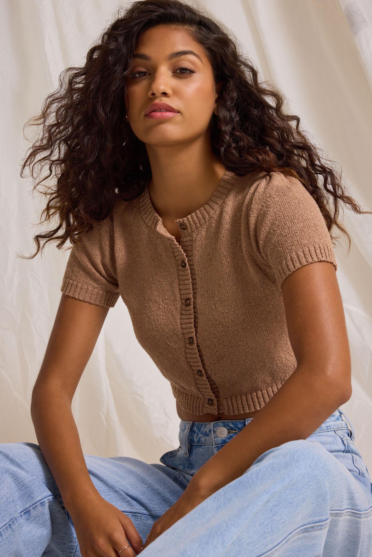 Mary Button Up Knit Top Product Image