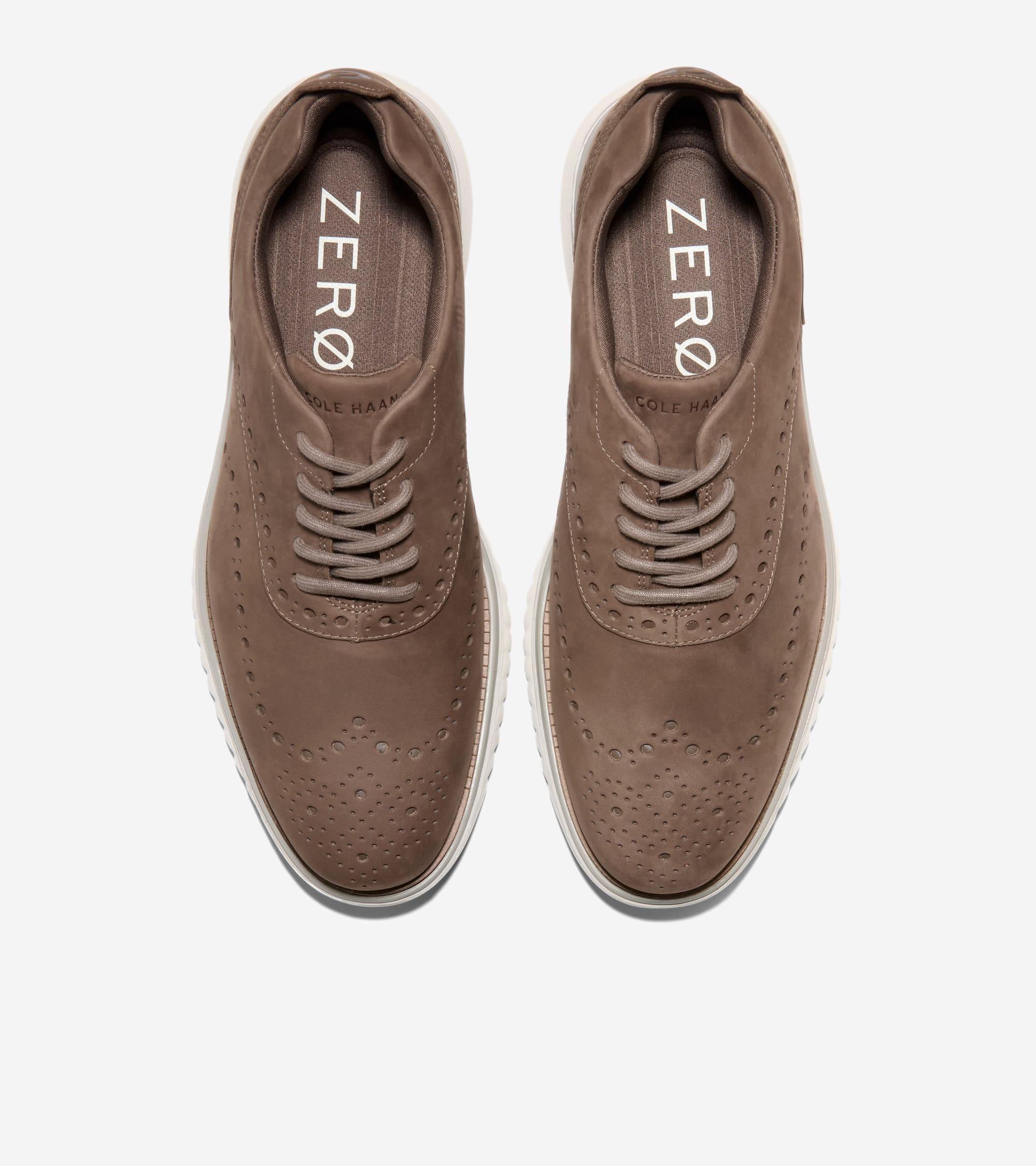 Men's ZERØGRAND Eon Wingtip Oxfords in Gray | Cole Haan Product Image