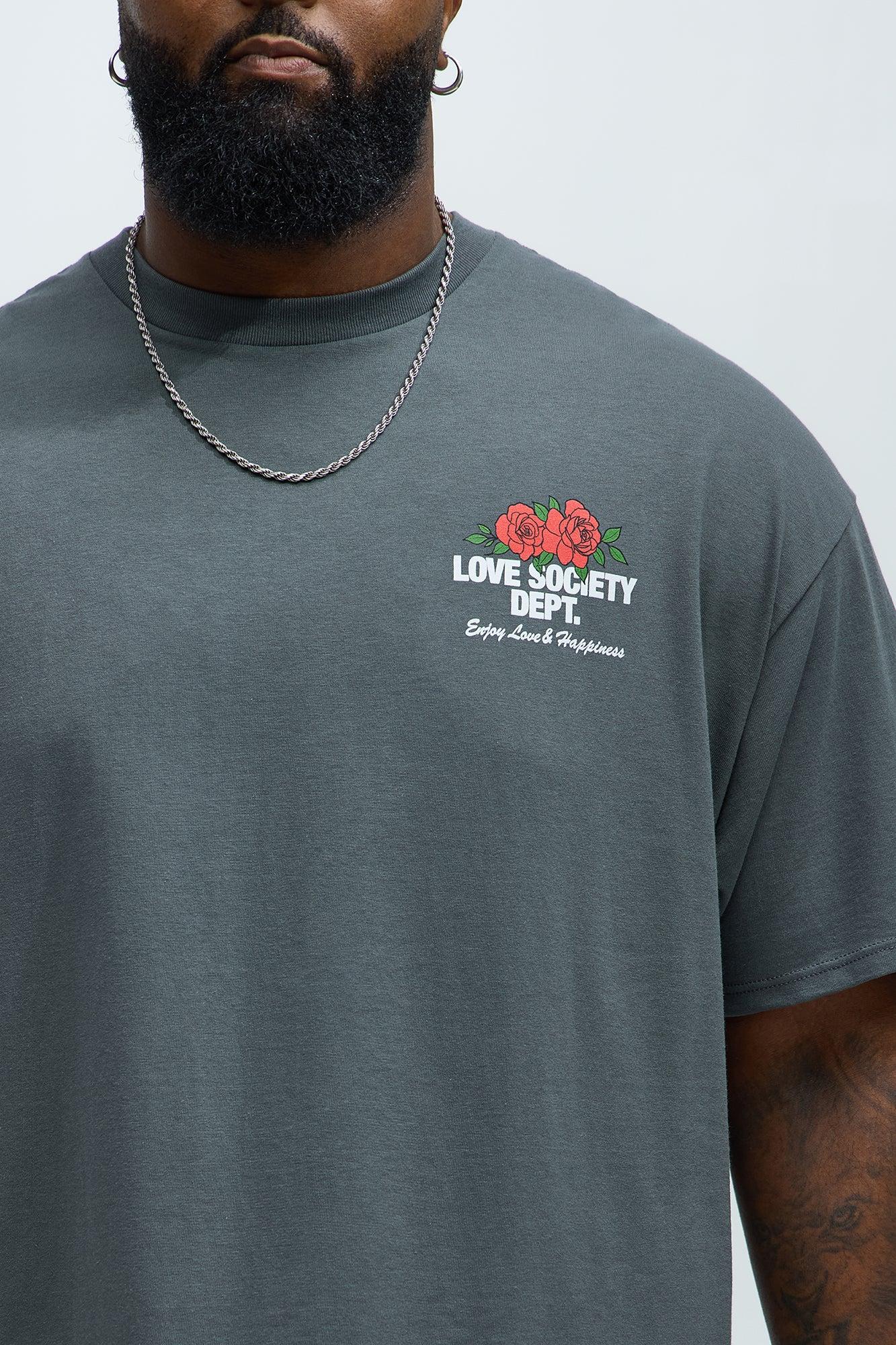 Love Society Dept. Short Sleeve Tee - Grey Product Image
