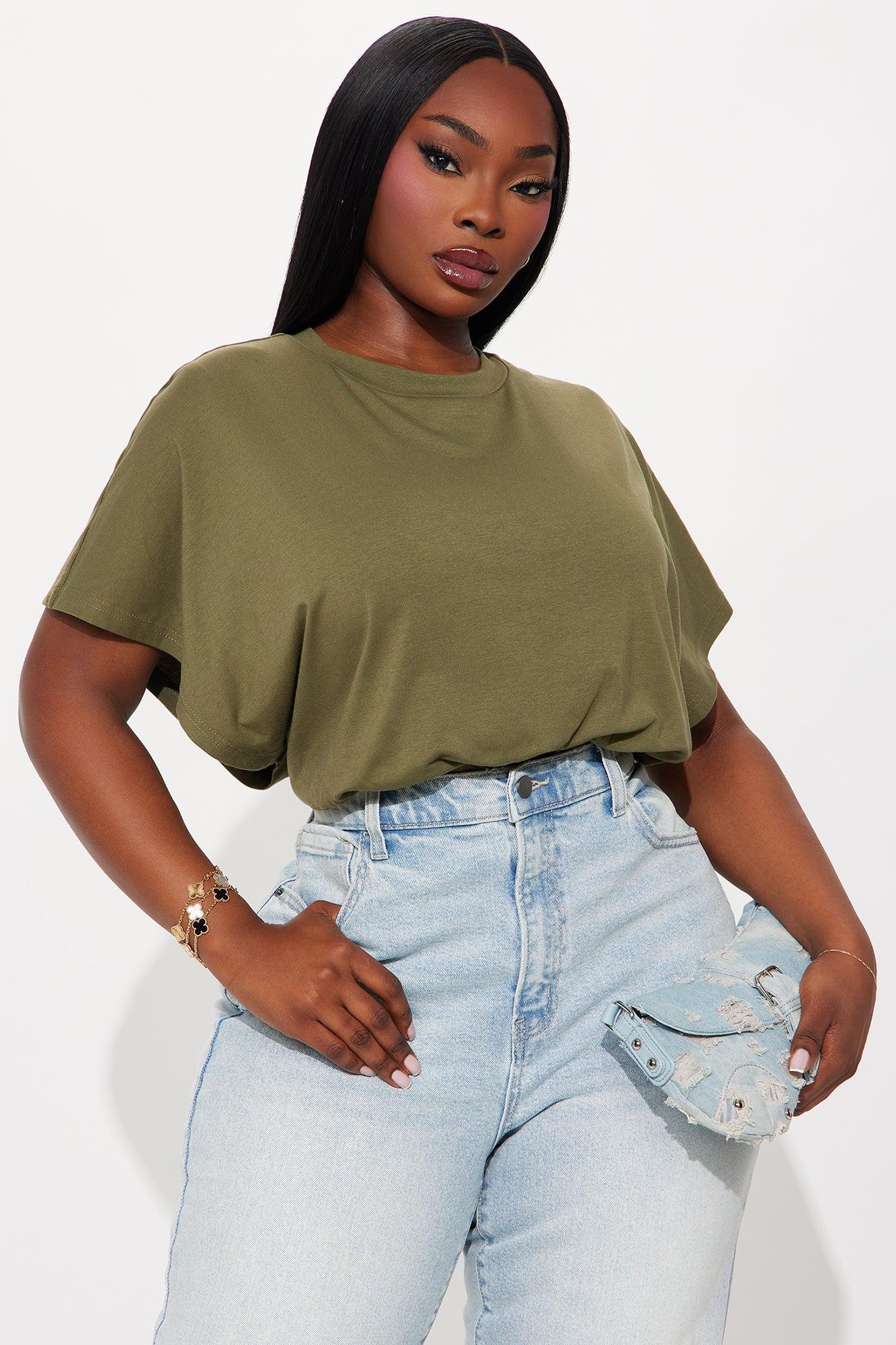 Weekend Plans Short Sleeve Bodysuit - Olive Female Product Image