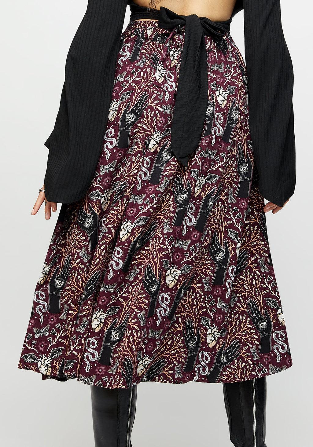 Hemlock Tie Detail Midi Skirt Product Image