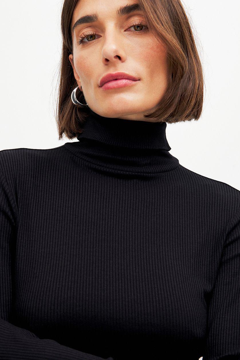 Long Sleeve Roll Neck Top Product Image