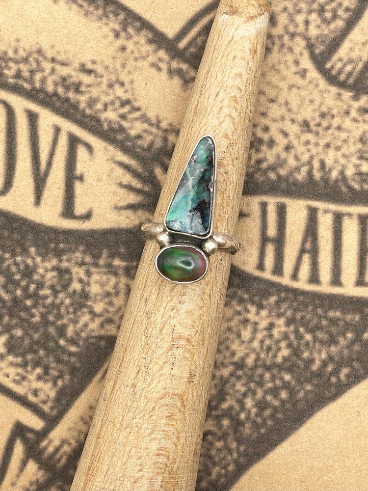 Sterling Silver Boulder Opal Ring Product Image