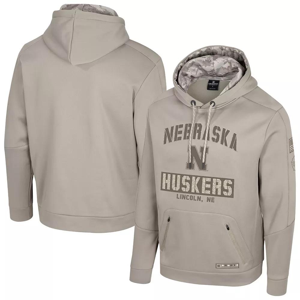 Men's Colosseum Oatmeal Notre Dame Fighting Irish Operation Hat Trick Battalion Hoodie,  Product Image