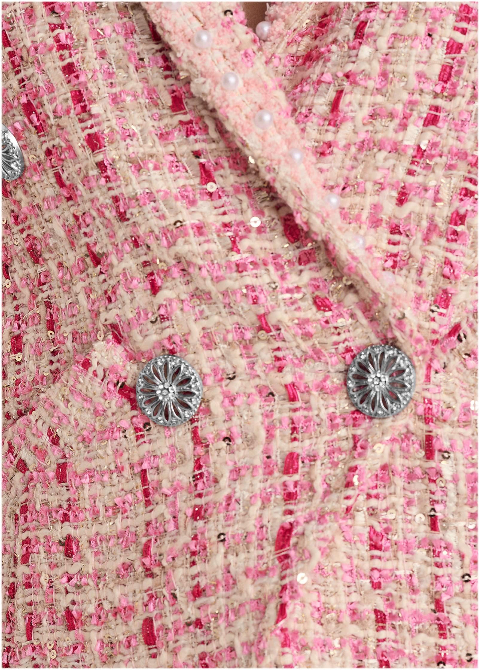 Sparkle Tweed Blazer - Pink Multi Product Image