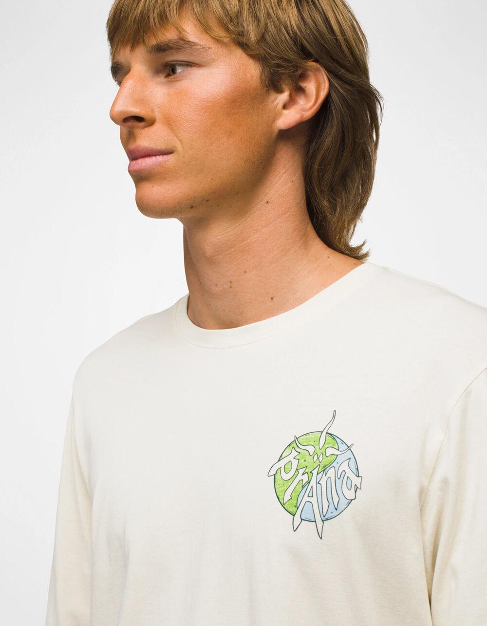 PRANA Heritage Graphic Mens Long Sleeve Tee - CREAM Product Image