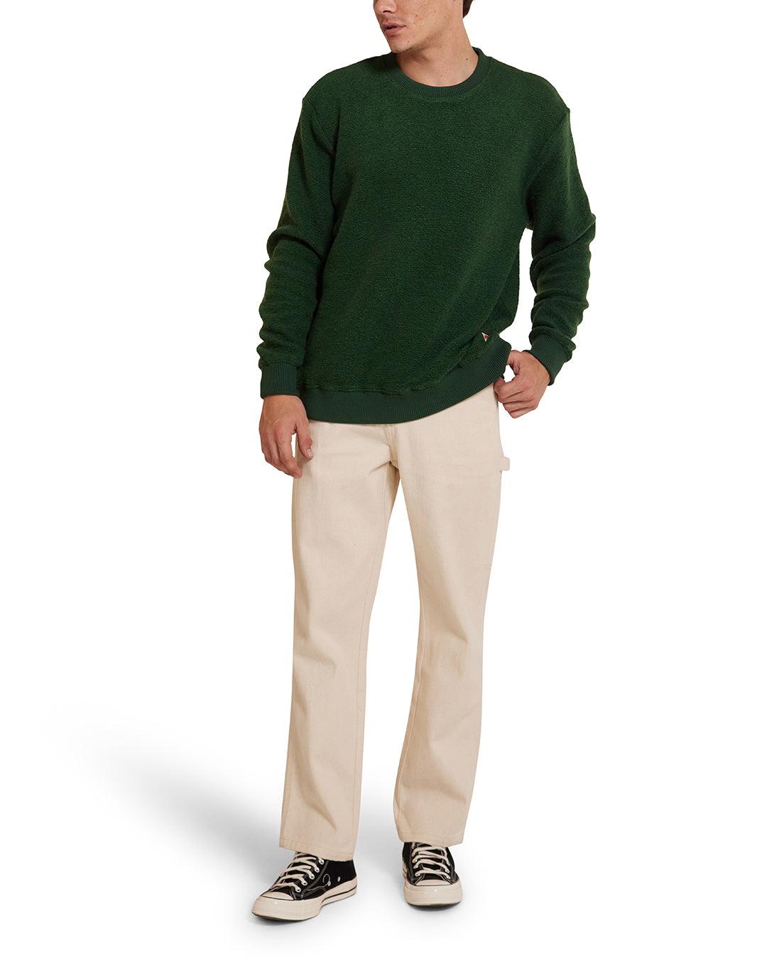Reo Textured Fleece - Forest Green Product Image