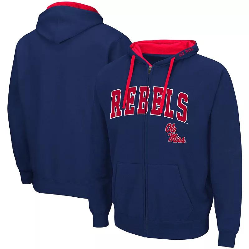 Men's Colosseum Black Texas Tech Red Raiders Big & Tall Full-Zip Hoodie,  Product Image