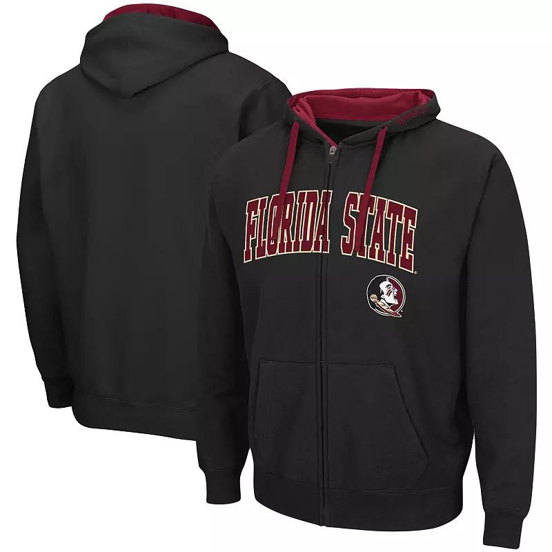Men's Colosseum Black Texas Tech Red Raiders Big & Tall Full-Zip Hoodie,  Product Image