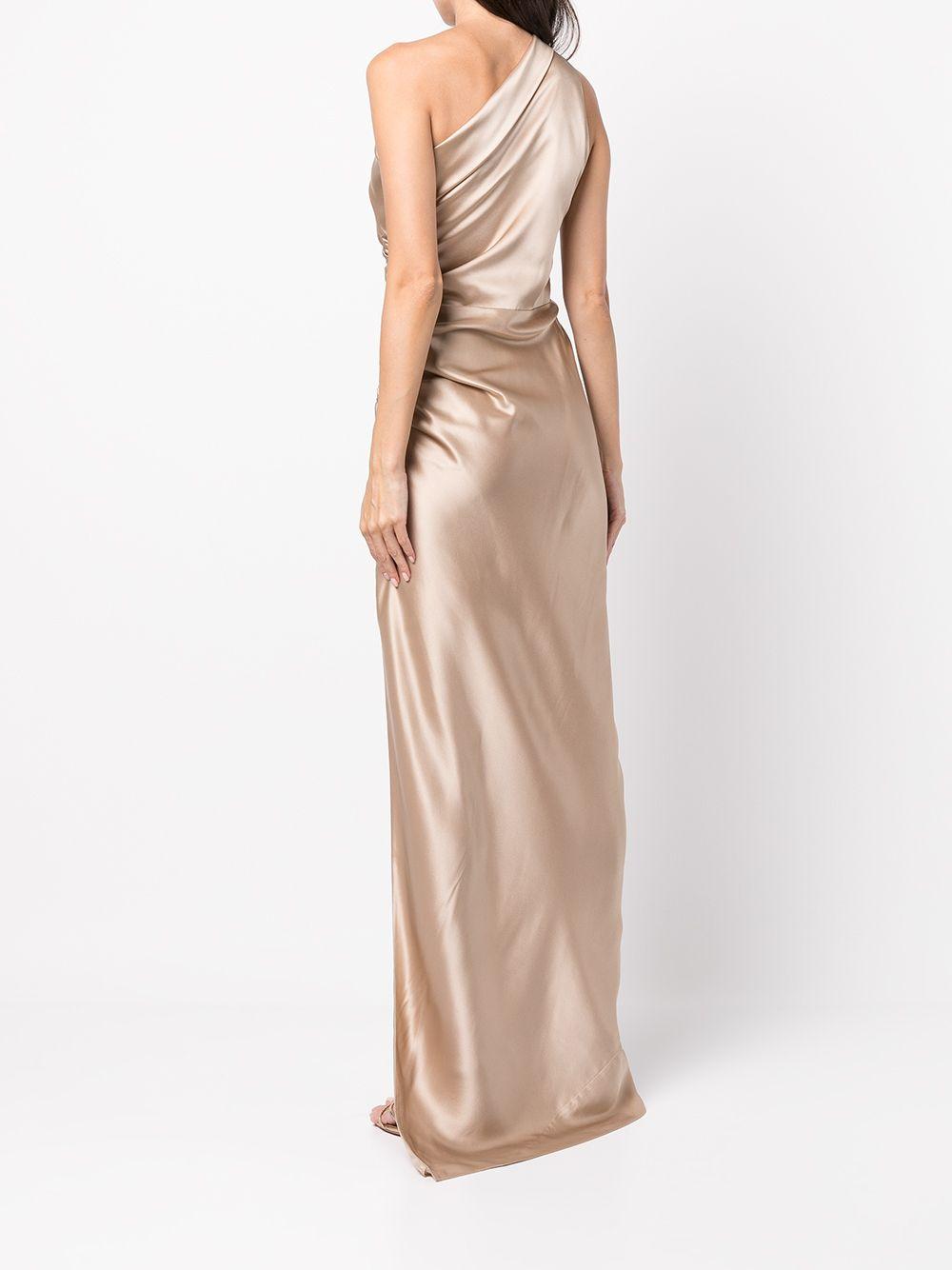 Asym silk gown Product Image