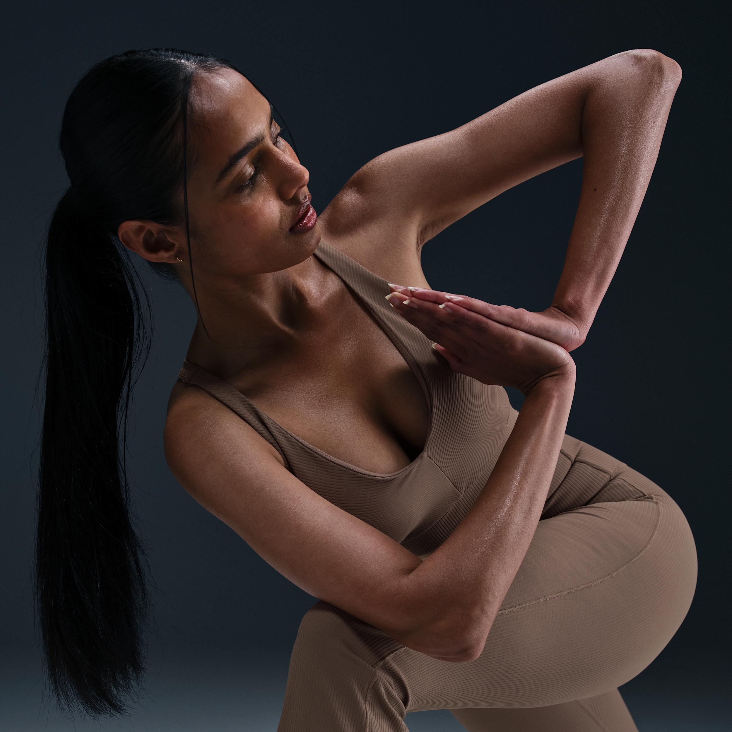 Nike Women's Zenvy Rib Light-Support Padded Sports Bra Product Image