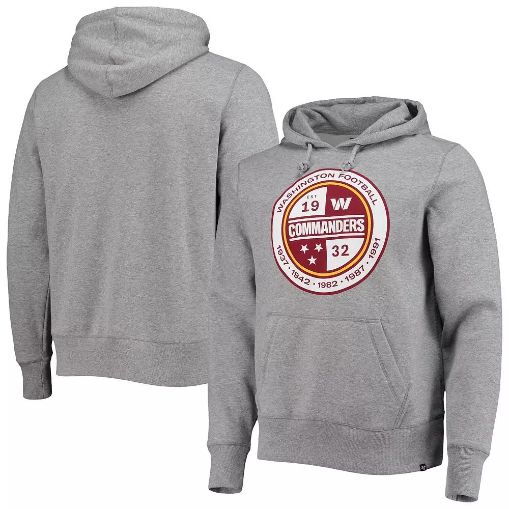 Men's '47 Gray Washington Commanders Imprint Headline Pullover Hoodie,  Product Image