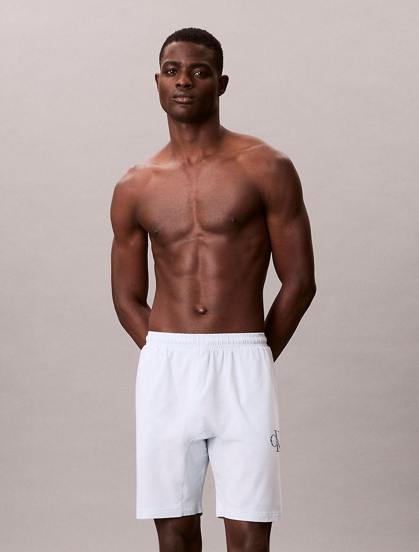 Icon Cotton Stretch Monologo Sleep Shorts Product Image