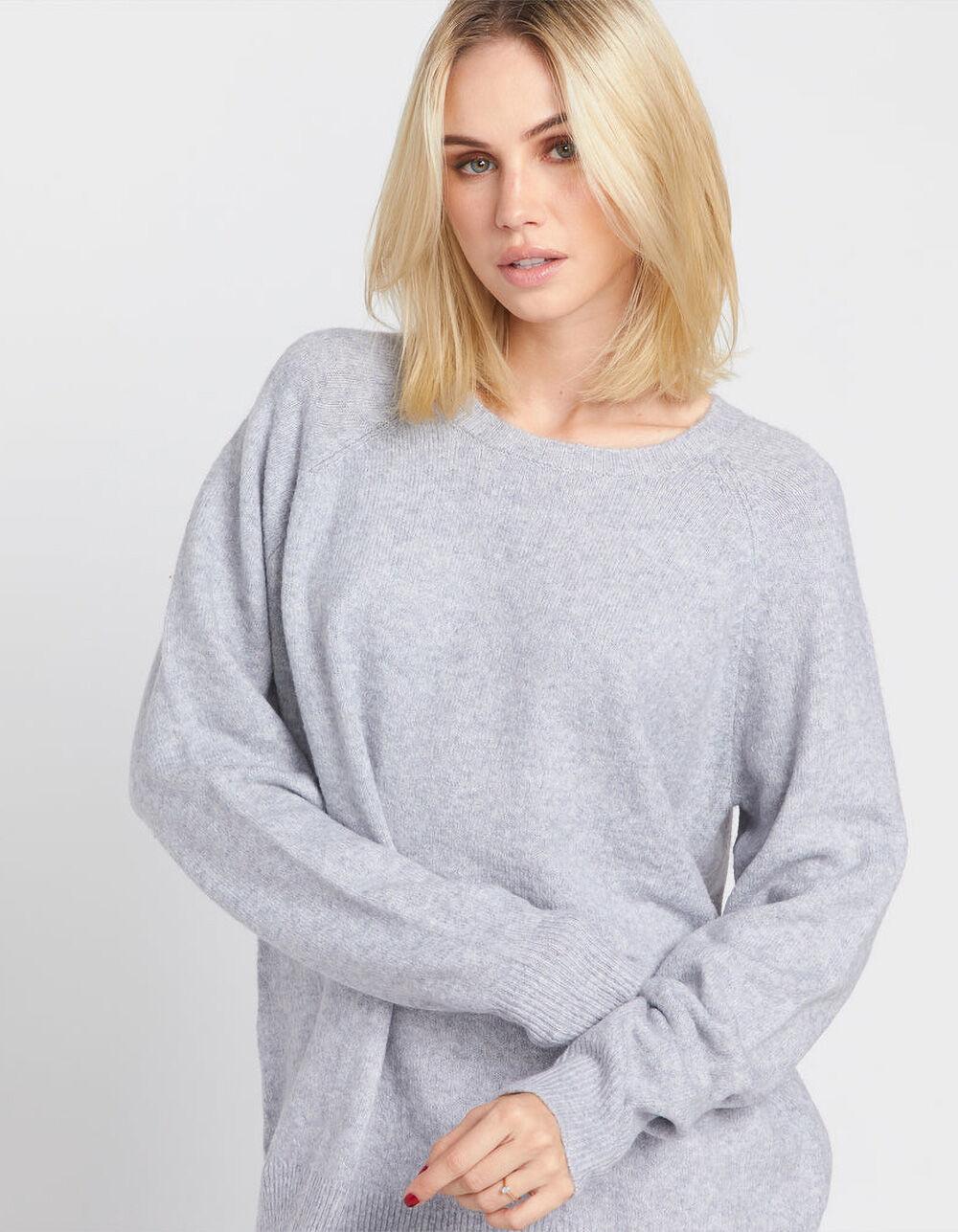 VOLCOM Twinkle Teas Womens Sweater - LIGHT GRAY Product Image