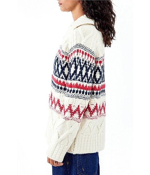 BDG Urban Outfitters Long Sleeve Fairisle Cardigan Product Image
