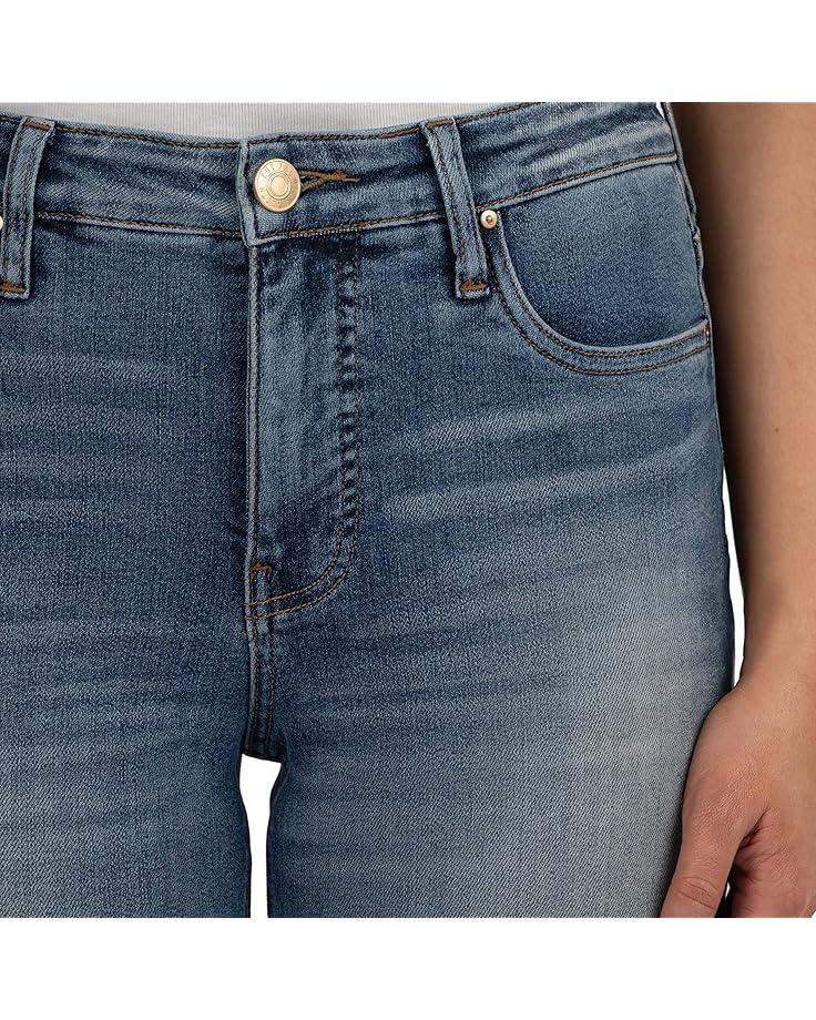 Women's KUT from the Kloth Rachael High Rise Fab Ab Mom Raw Hem Product Image