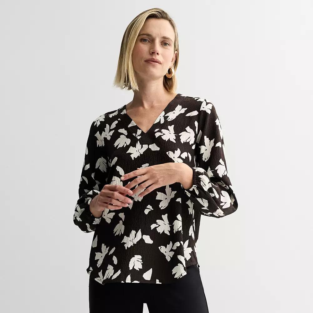 Women's Nine West Long Sleeve Tunic,  Product Image