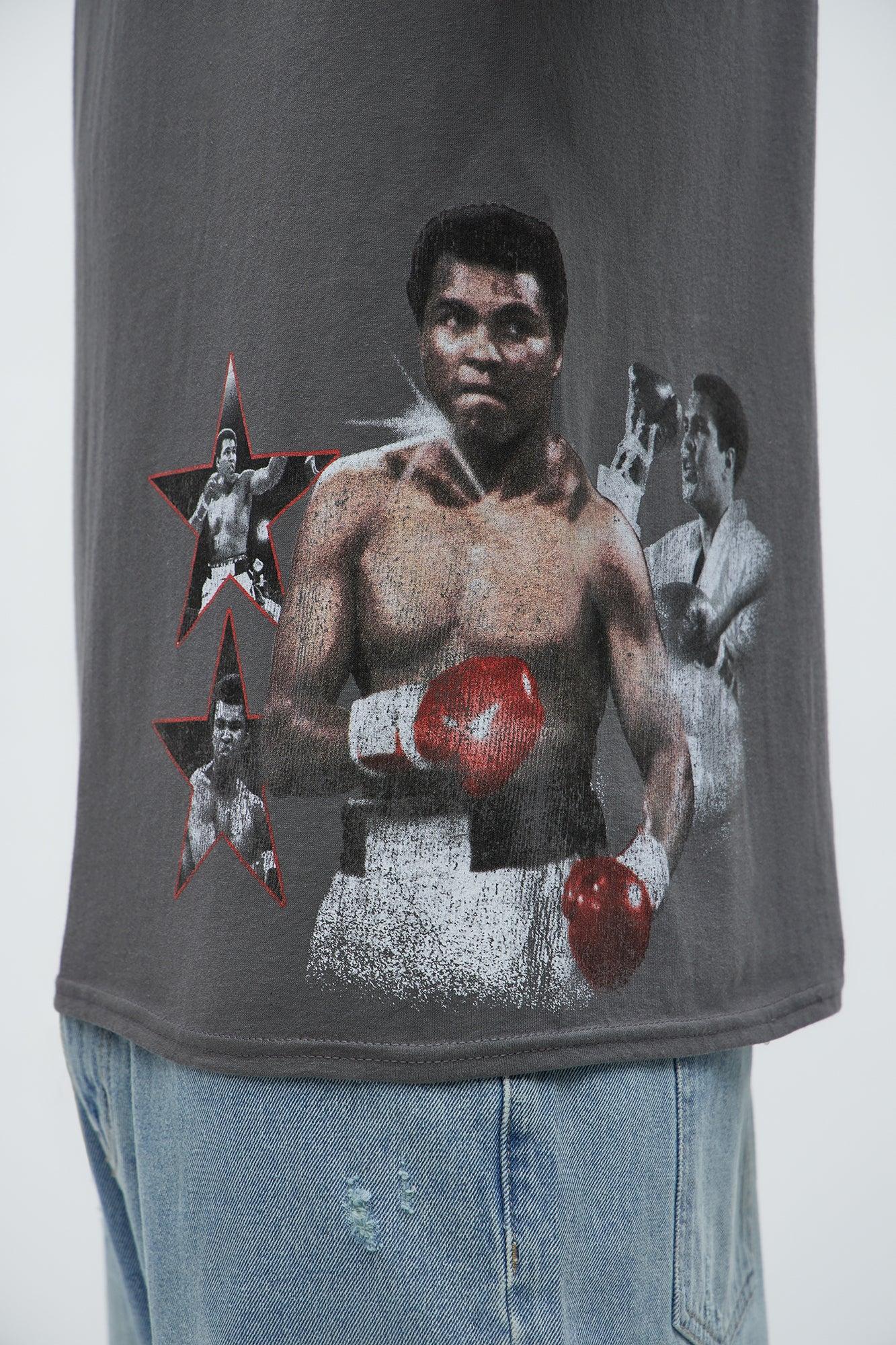 Muhammad Ali The King Short Sleeve Tee - Charcoal Product Image