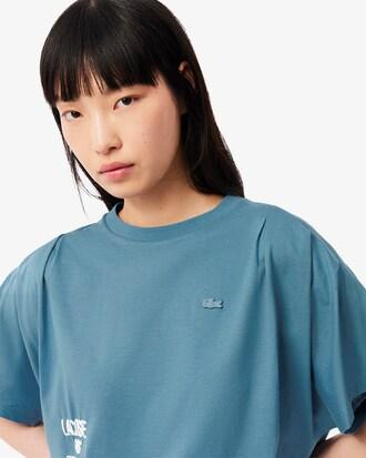 Batwing Sleeve Print T-shirt Product Image