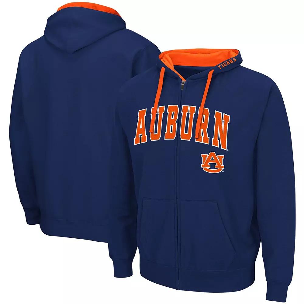 Men's Colosseum Navy Auburn Tigers Big & Tall Full-Zip Hoodie,  Product Image