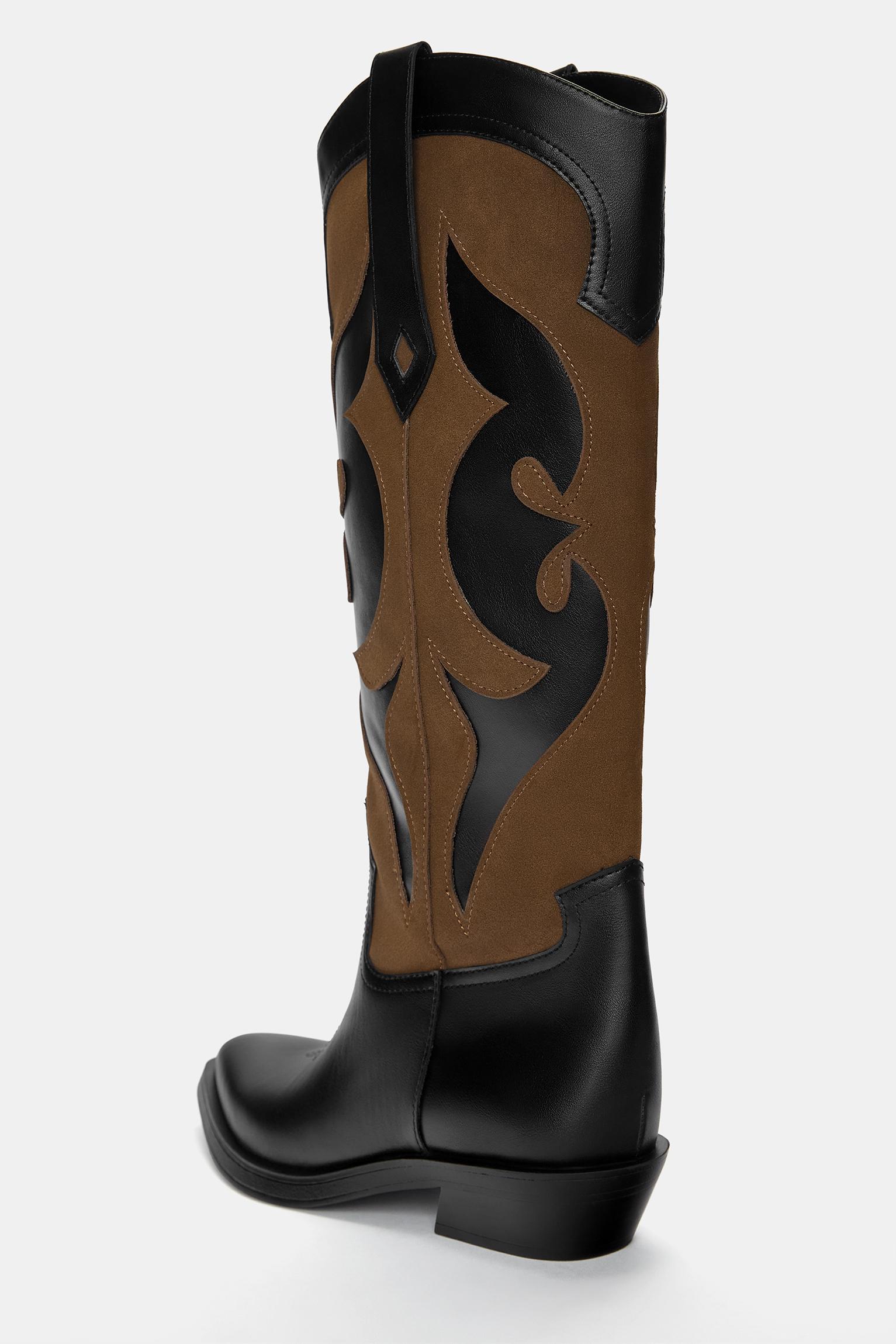 Contrast cowboy boots Product Image