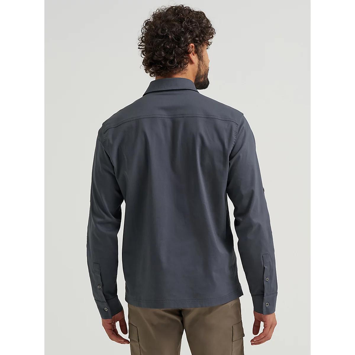 Men's Outdoor Stretch Solid Shirt in Woodland Product Image