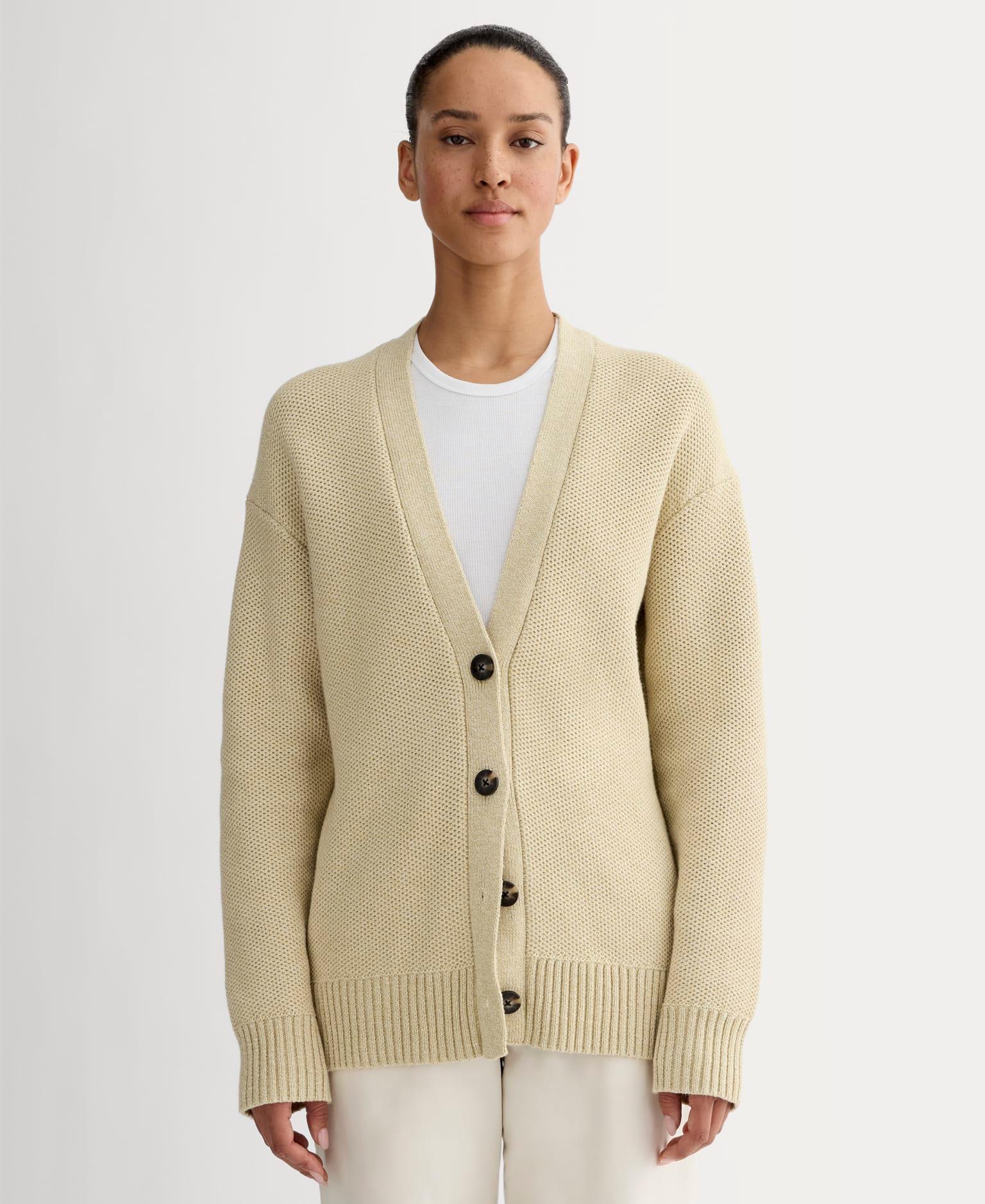 Womens Cotton Honeycomb Cardigan by Everlane Product Image