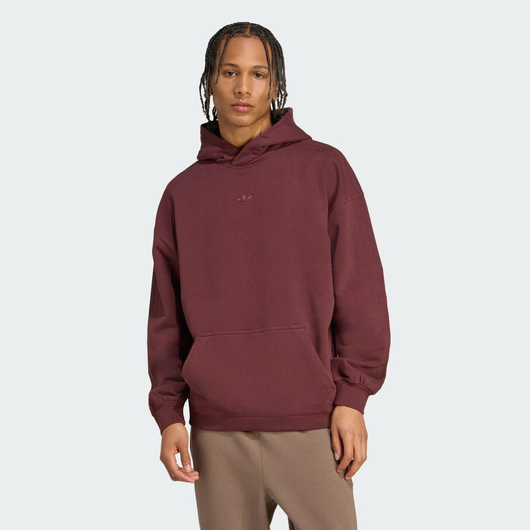 adidas Premium Essentials Hoodie Aurora Ruby XS Mens Product Image