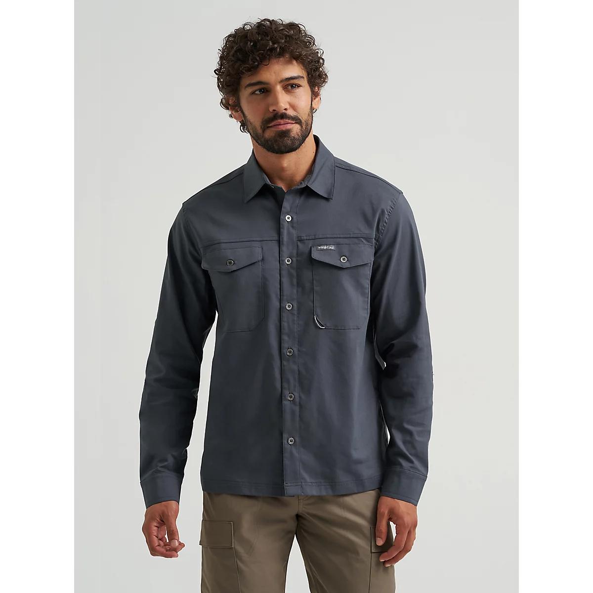 Men's Outdoor Stretch Solid Shirt in Woodland Product Image
