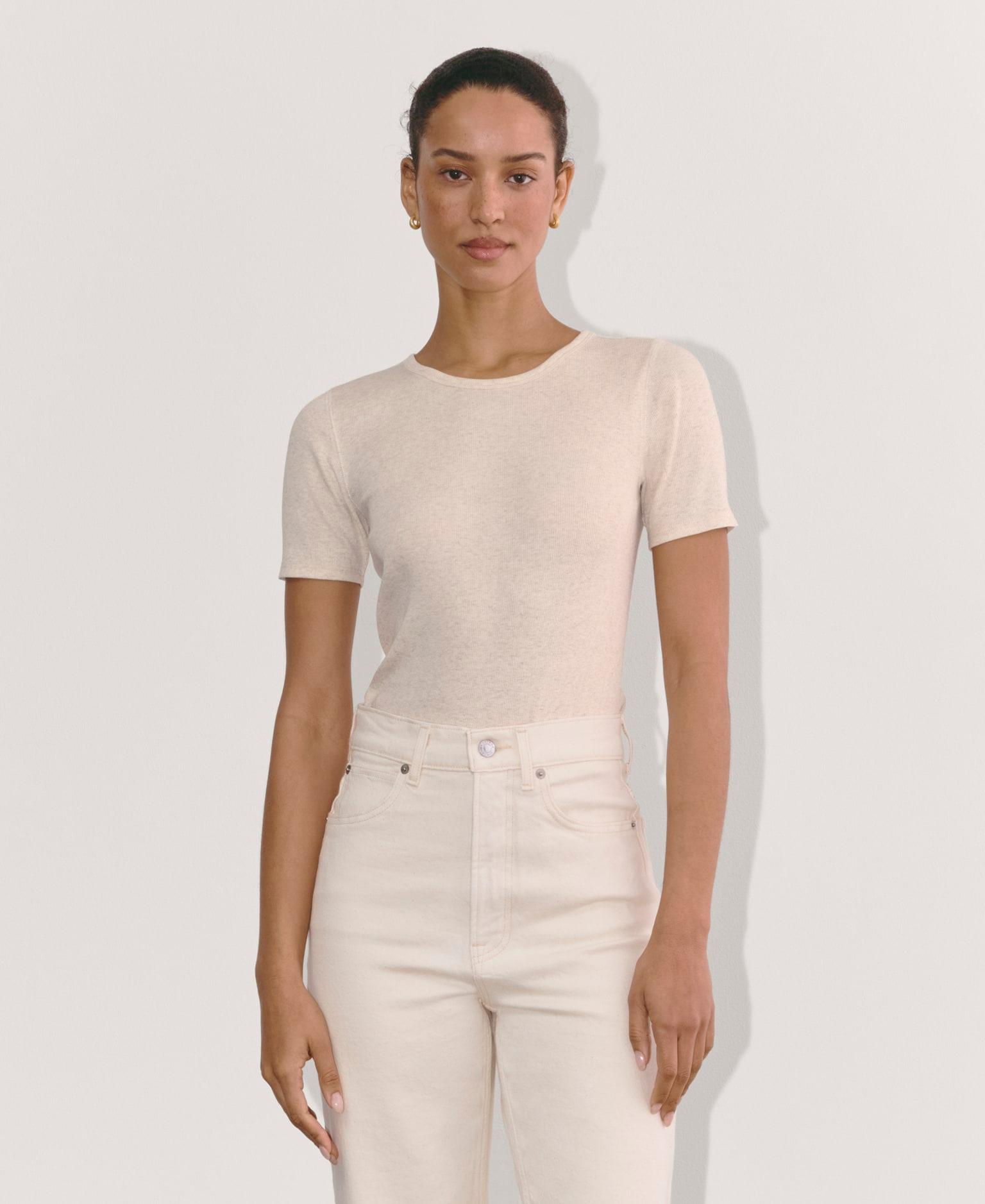 Womens Luxe Rib Crew T-Shirt by Everlane Product Image