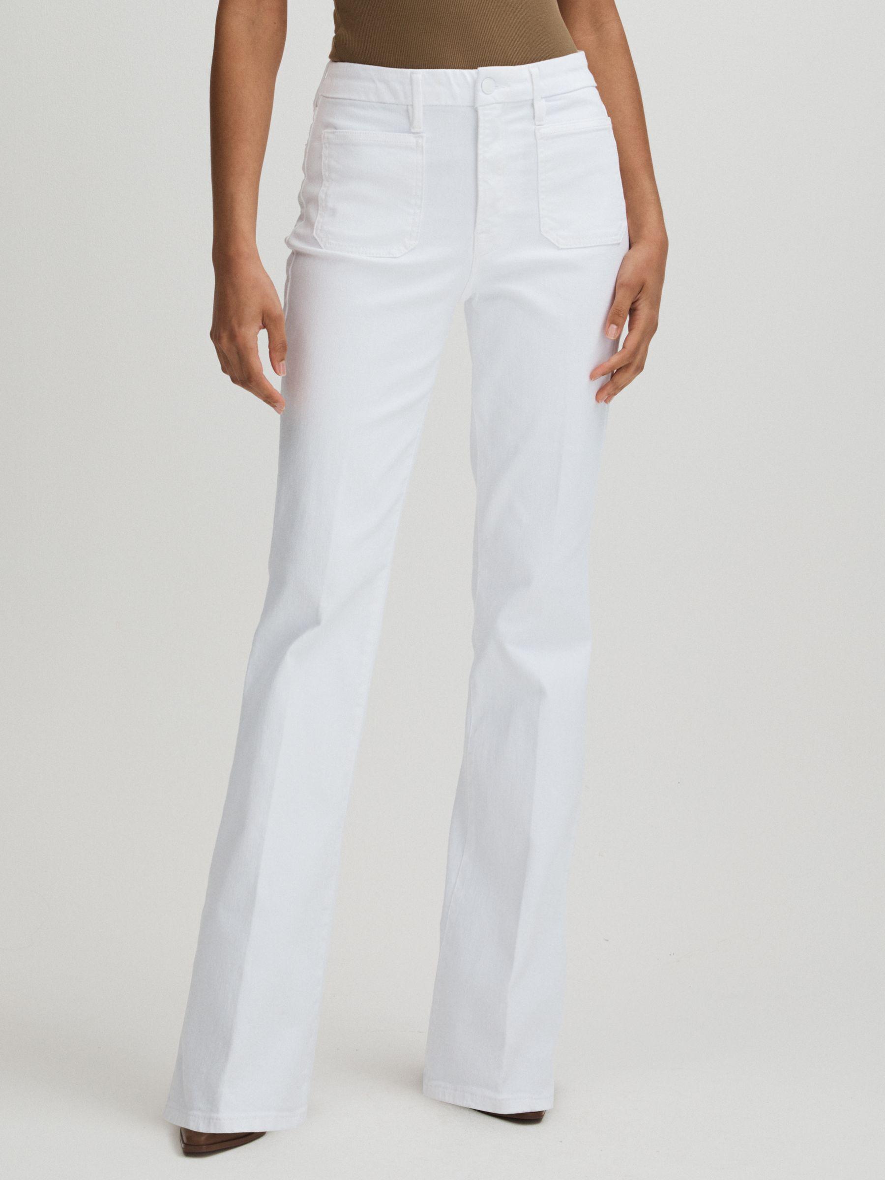 Good Classic Boot White Good American High Rise Bootcut Jeans Product Image
