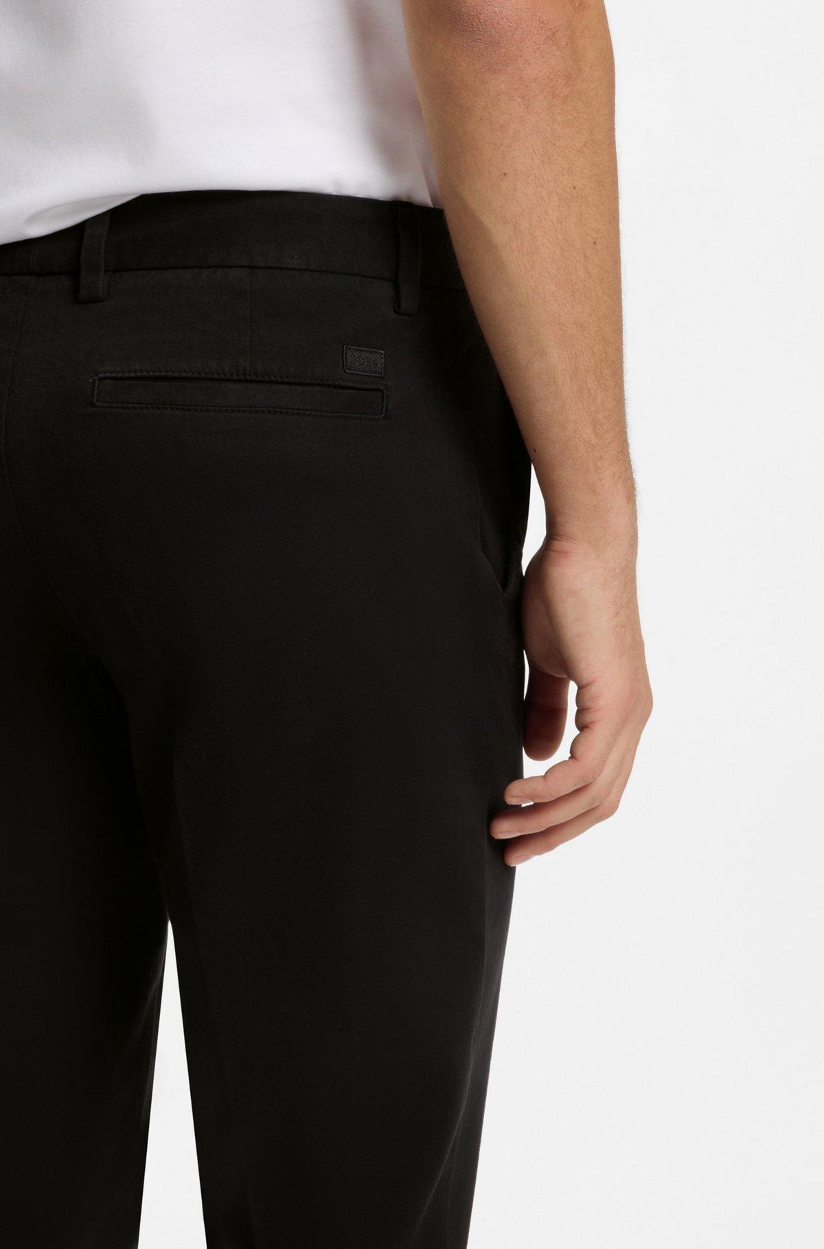 Slim-fit trousers in stretch-cotton gabardine Product Image