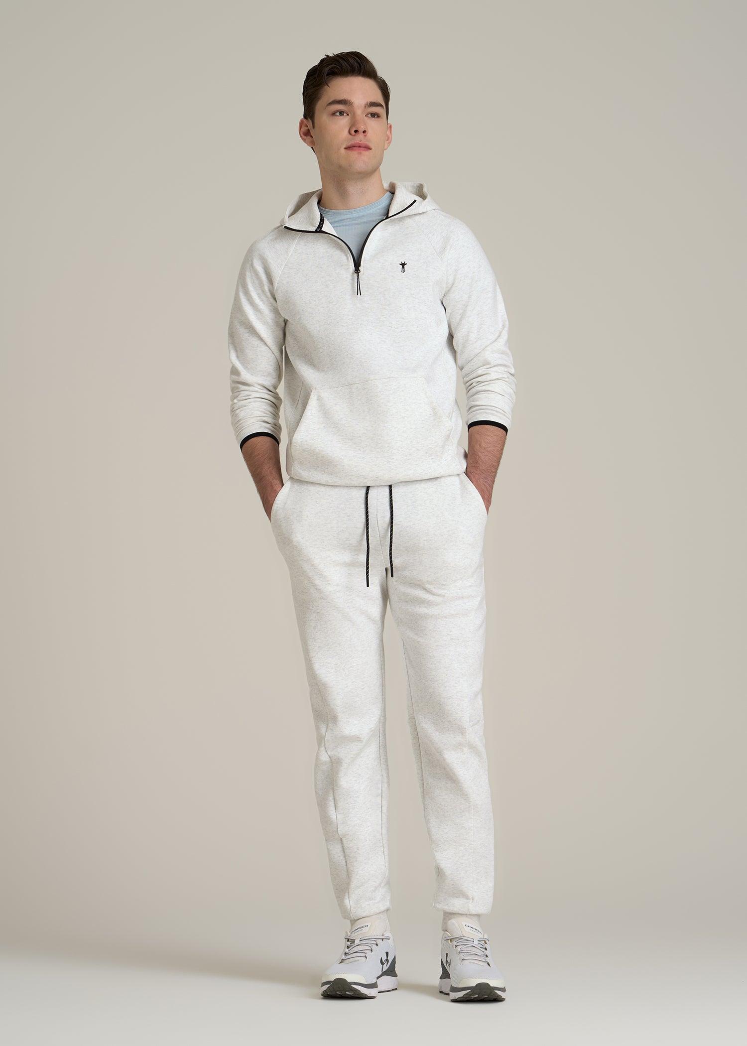 Tech Motion Fleece Joggers for Tall Men in Heather Frost Male Product Image